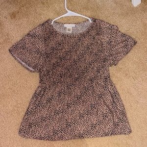 flowy cheetah top